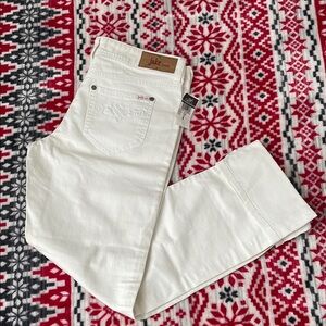 Women's White Straight Leg Jeans